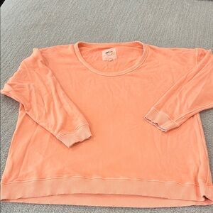 Aerie Coral Long Sleeve Top